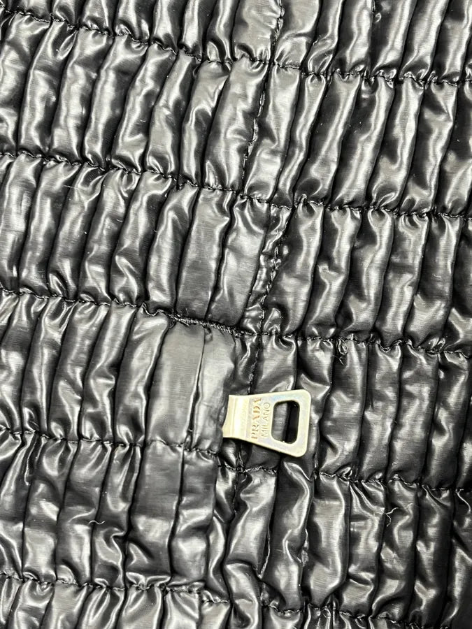 AW2009 Prada Black Light Linea Rossa Quilted Jacket liPzqgY 9