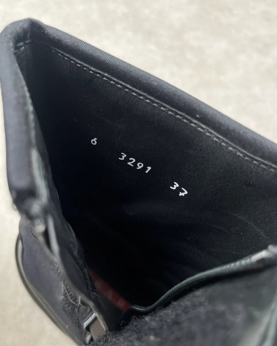 2000s Prada Black Rubber Linea Rossa Sock Sneakers opuOAmZ 10