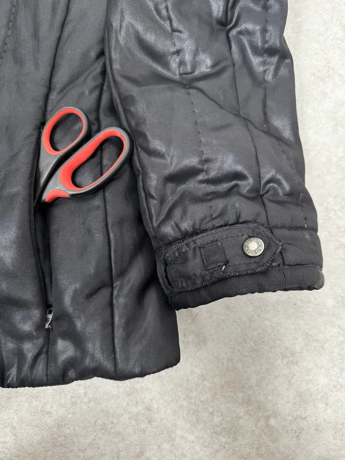AW2007 Prada Black Shiny Hooded Puffer Jacket czaWaxr 7