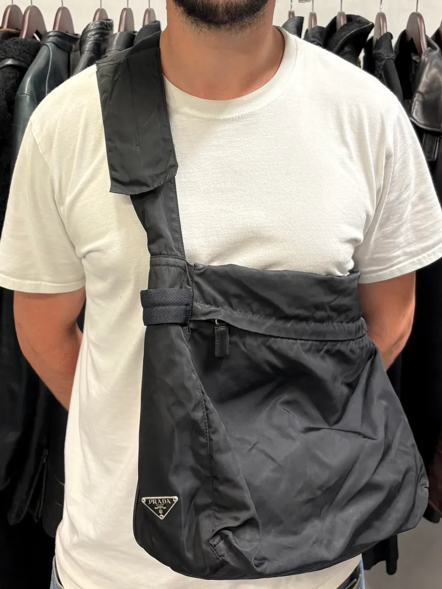 2000s Prada Black Shoulder Bag (OS) bhqgMxx 0