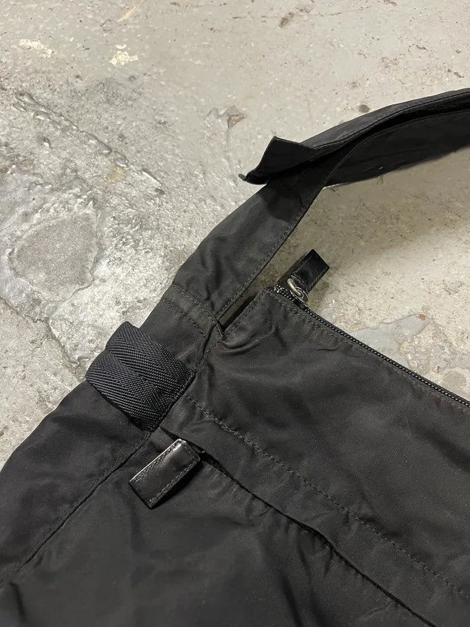 2000s Prada Black Shoulder Bag (OS) bhqgMxx 3