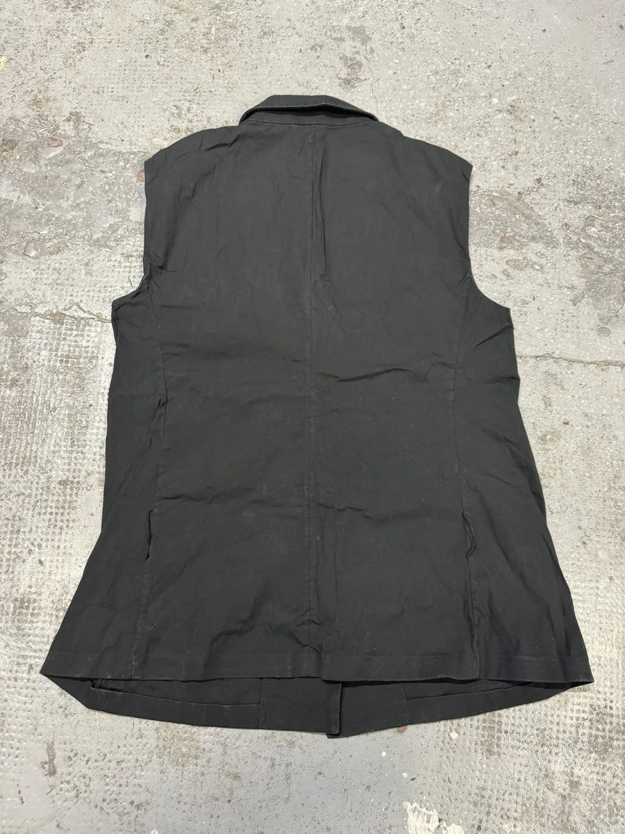 2000s Prada Black Sleeveless Minimalist Shirt cwxIHpk 1