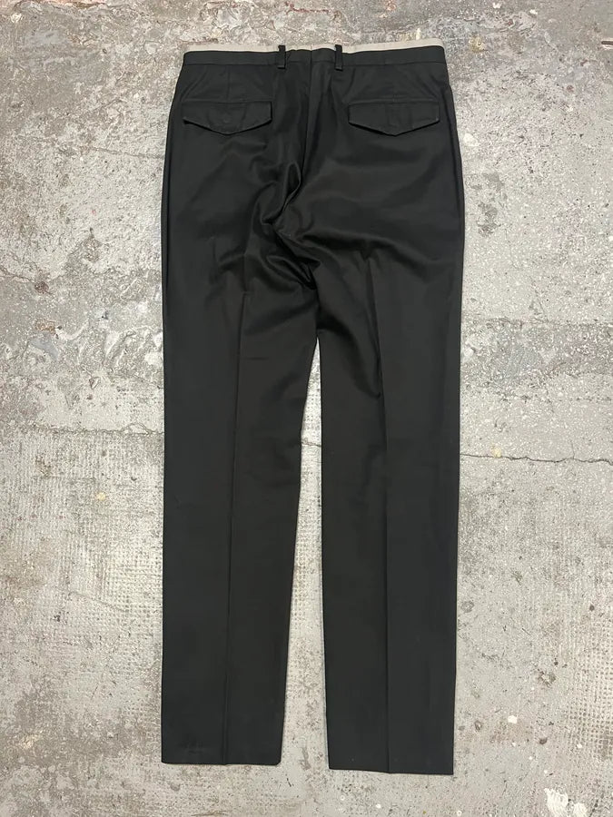 2000s Prada Black Soft Tailored Pants (S/M) iJGOffO 5