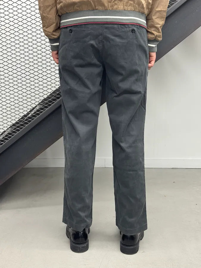 AW2006 Prada Black Straight Chino Pants hFKfHUL 3