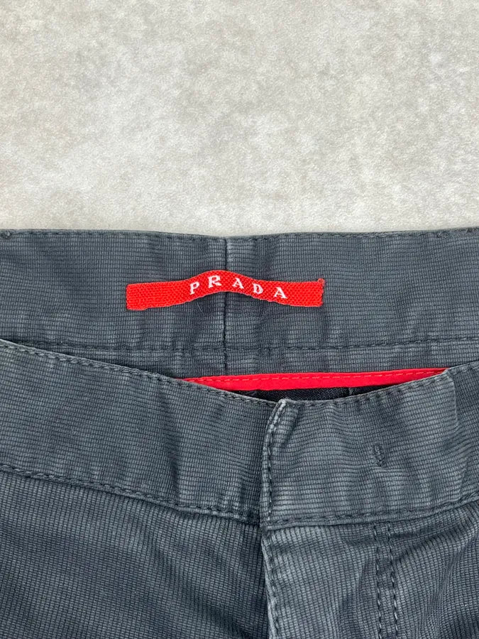 AW2006 Prada Black Straight Chino Pants hFKfHUL 8