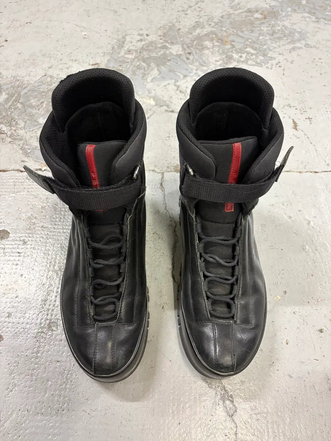 2000s Prada Black Strap Hiking Leather Boots – Dolce Vita Hub