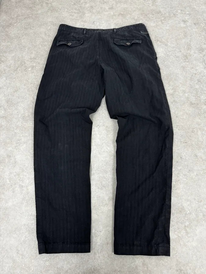 AW2007 Prada Black Striped Cozy Pants PVGTIOq 4