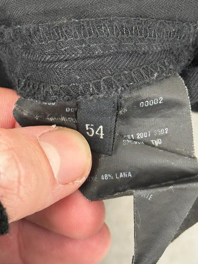 AW2007 Prada Black Striped Cozy Pants PVGTIOq 9