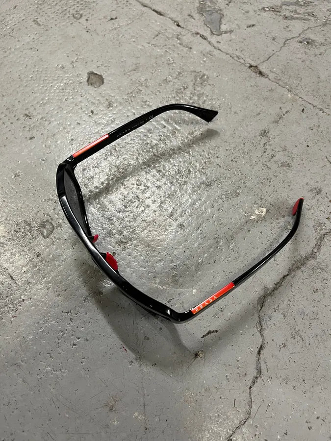 2000s Prada Black Sunglasses YhkEaNX 3