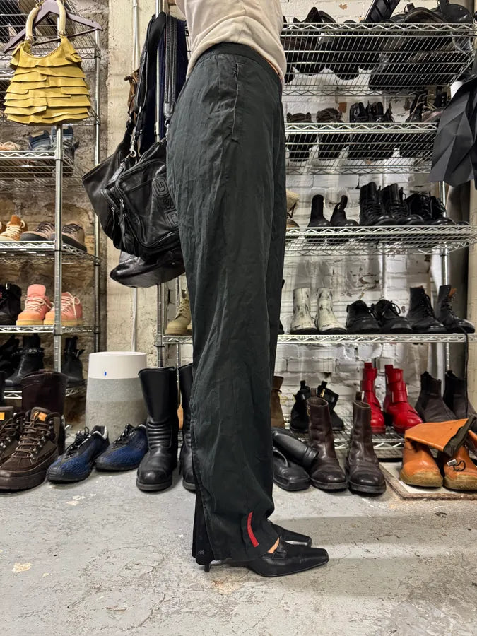 2000s Prada Black Tactical Linea Rossa Sport Pants (S/M) vHutyZA 2