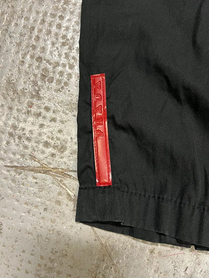 2000s Prada Black Tactical Linea Rossa Sport Pants (S/M) vHutyZA 8