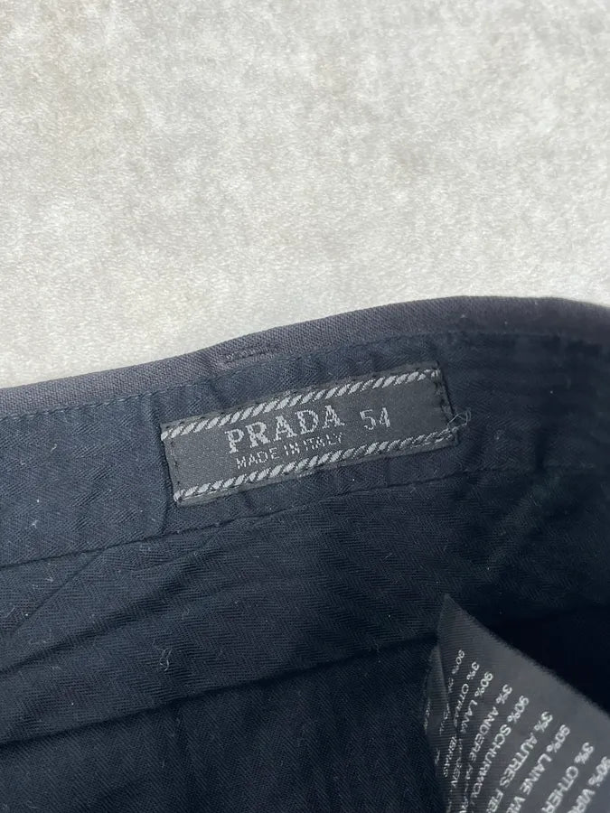 2000s Prada Black Tailored Pants vcMPlQd 8