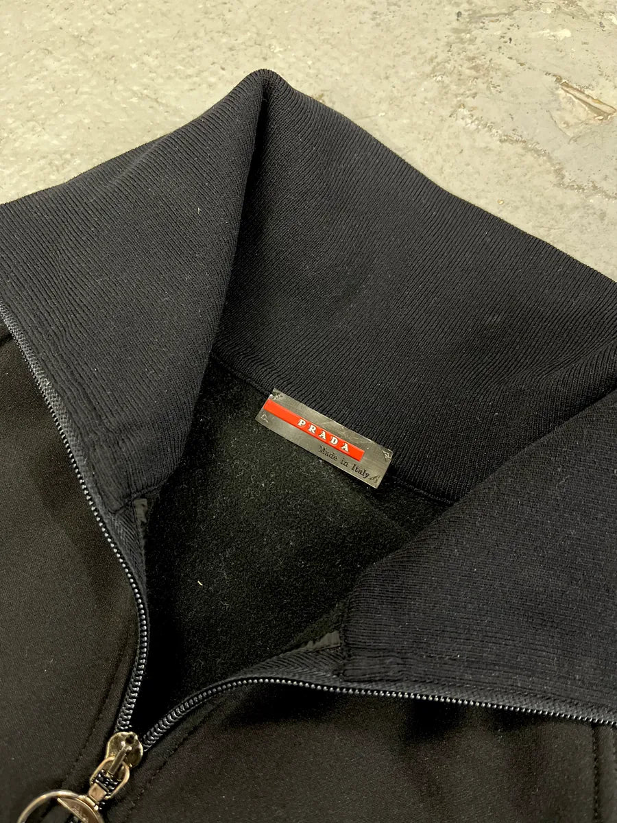 2000s Prada Black Tracksuit Jacket (M) 3
