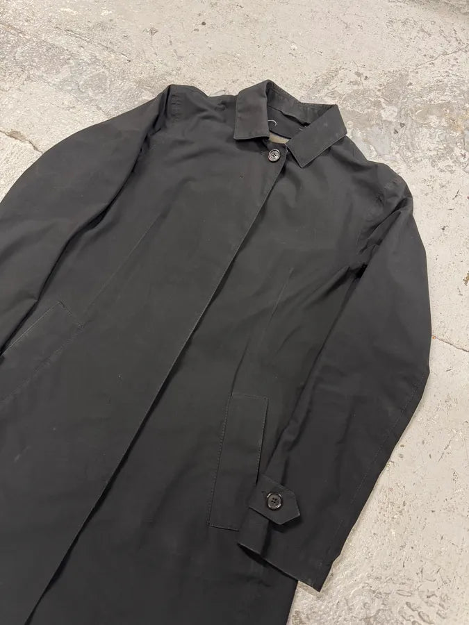2000s Prada Black Trench Raincoat Jacket wusCIcl 1