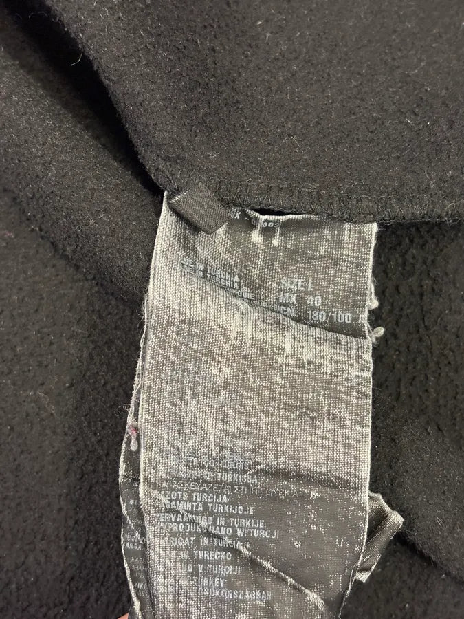 2000s Prada Black Wool & Nylon Fleece Hybrid Jacket ojOoHuV 11