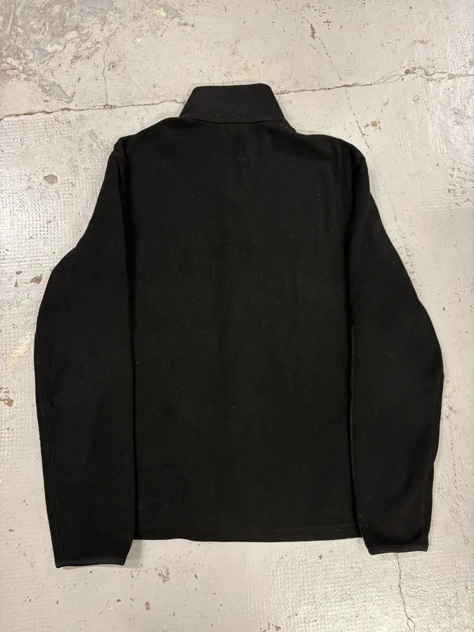 2000s Prada Black Wool & Nylon Fleece Hybrid Jacket ojOoHuV 5