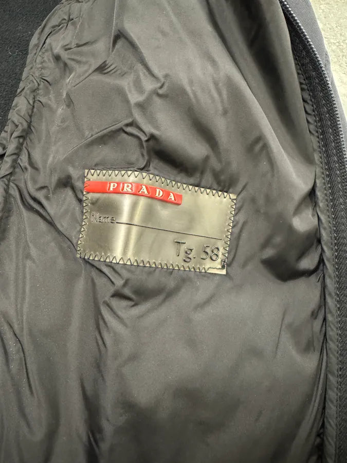 2000s Prada Black Wool Fleece Jacket – Dolce Vita Hub
