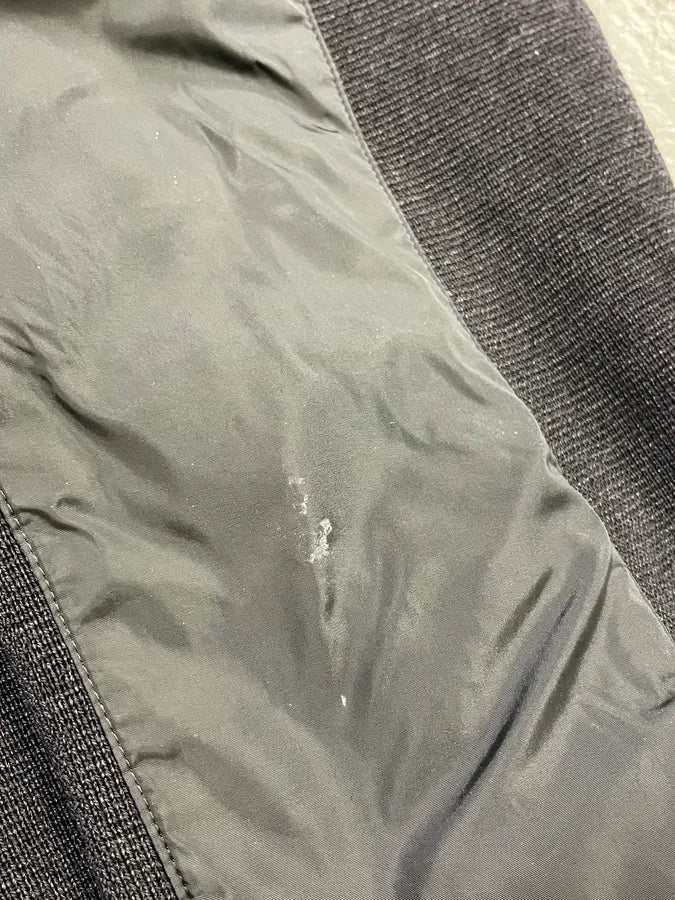 2000s Prada Dark Grey Wool Hybrid Zip-Up Sweater QSQiRfl 12