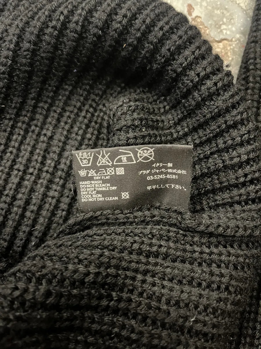 2000s Prada Black Wool Italian Turtleneck  qIueGlo 10