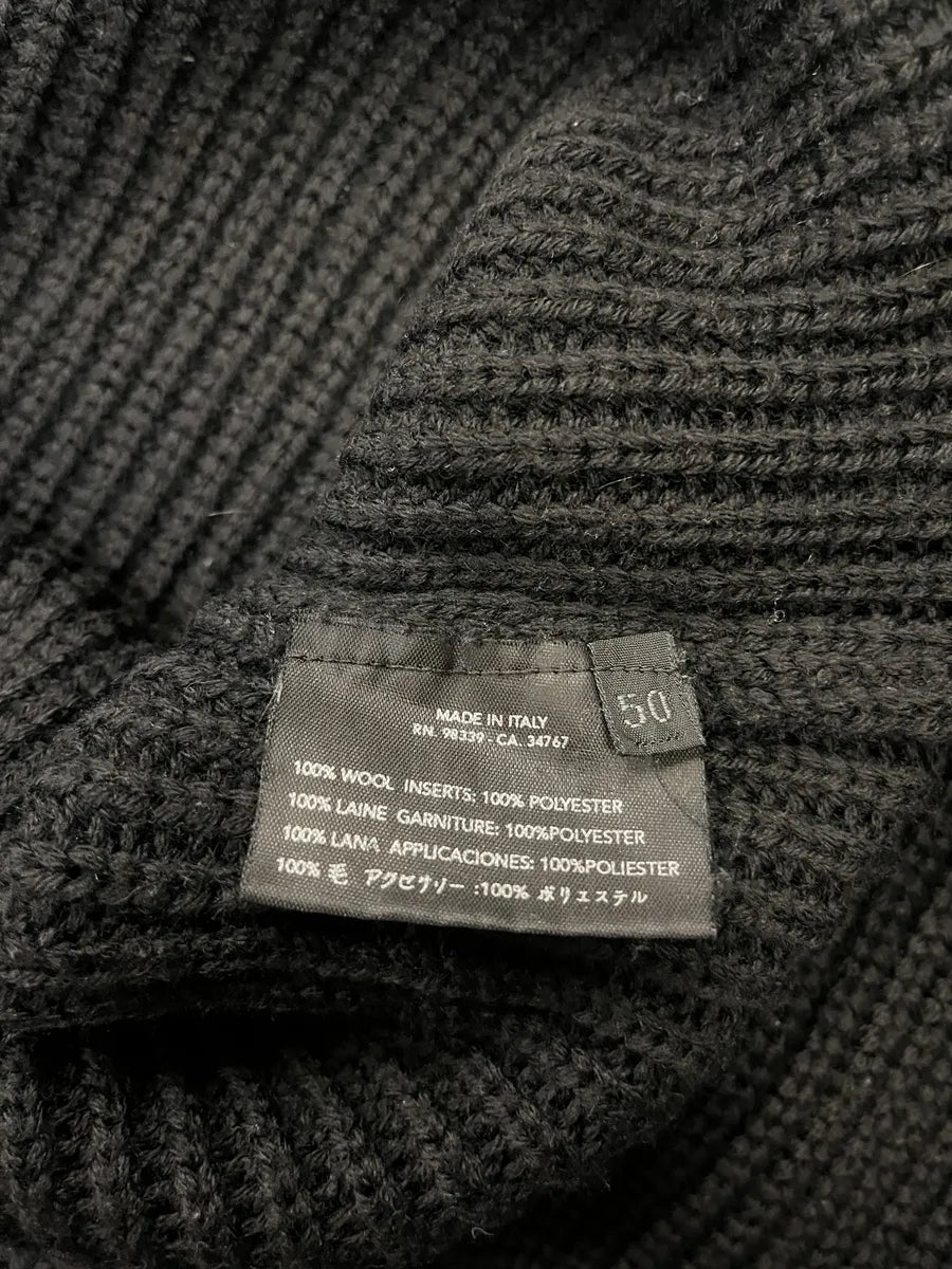 2000s Prada Black Wool Italian Turtleneck  qIueGlo 11