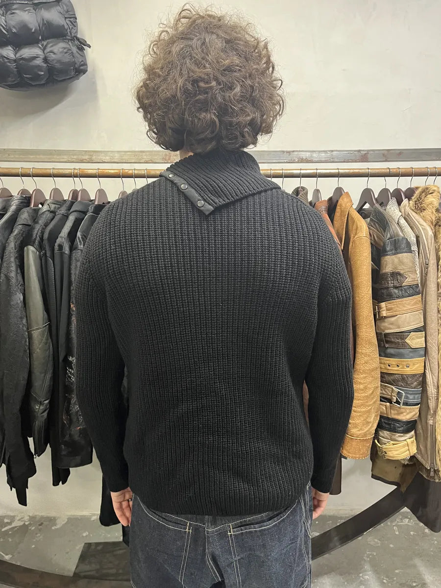2000s Prada Black Wool Italian Turtleneck  qIueGlo 2