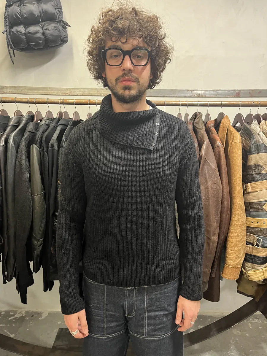 2000s Prada Black Wool Italian Turtleneck  qIueGlo 3