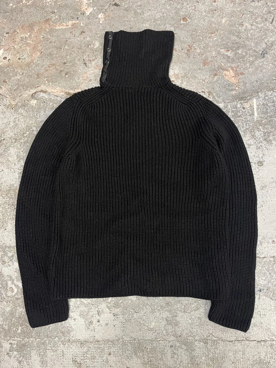 2000s Prada Black Wool Italian Turtleneck  qIueGlo 4