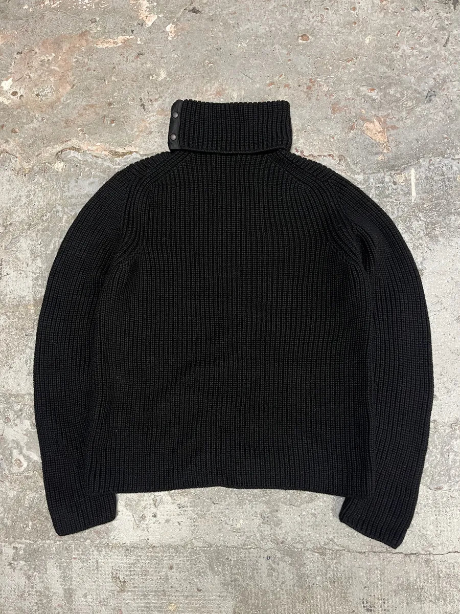 2000s Prada Black Wool Italian Turtleneck  qIueGlo 5