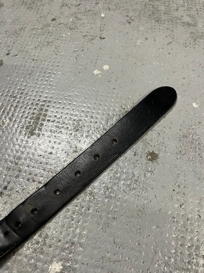 2000s Prada Black Woven Leather Belt iVQSulf 6