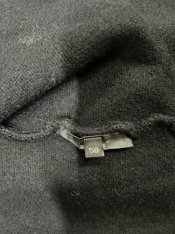 2000s Prada Black Zip-up Nylon Hybrid Sweater LFeIhTc 9