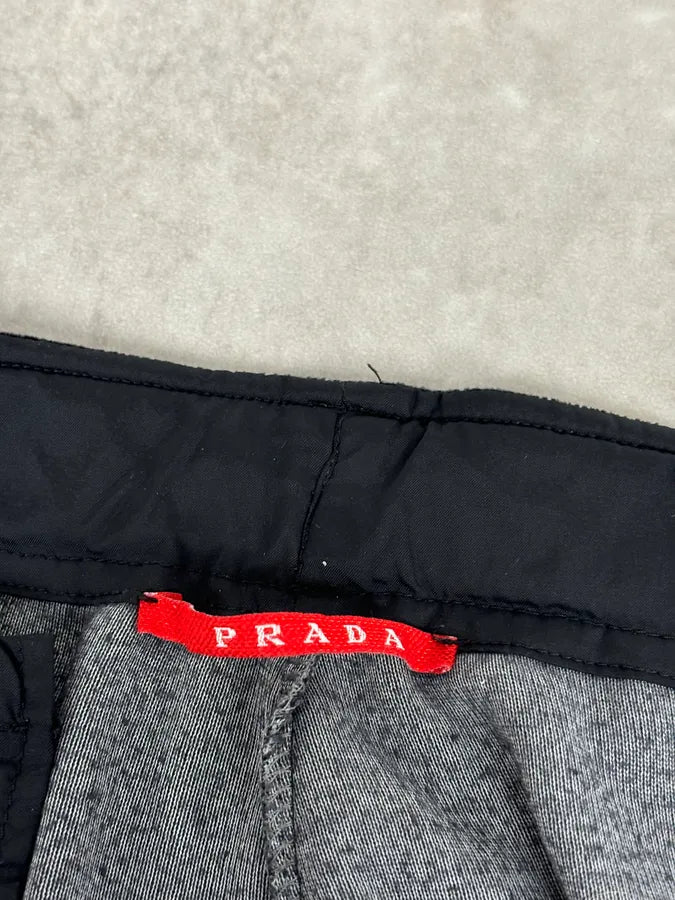 AW2008 Prada Black Zip-up Sweater & Pants Tracksuit lsGBMrc 23