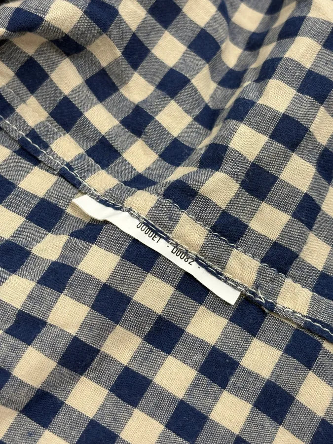 2000s Prada Blue & White Checkered Shirt pPKgzys 9