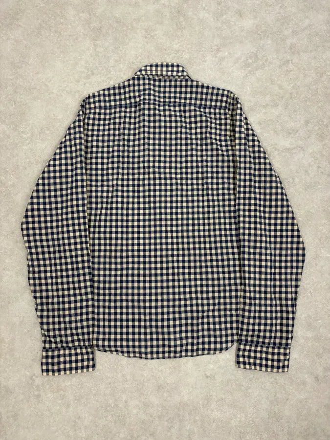 2000s Prada Blue & White Checkered Shirt pPKgzys 5