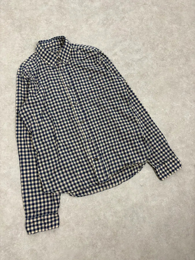 2000s Prada Blue & White Checkered Shirt pPKgzys 3