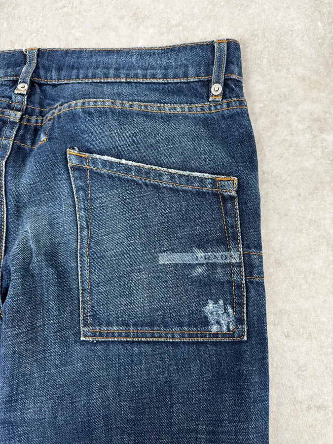 2000s Prada Blue Faded Denim Jeans gpdiTyX 8