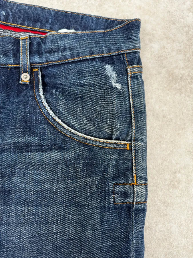 2000s Prada Blue Faded Denim Jeans gpdiTyX 7