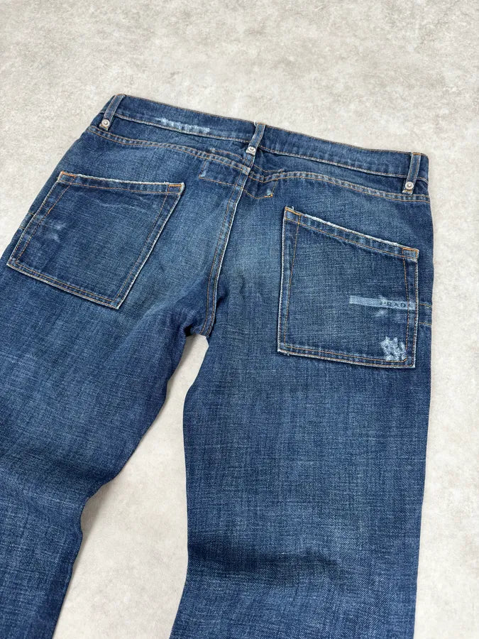2000s Prada Blue Faded Denim Jeans gpdiTyX 6