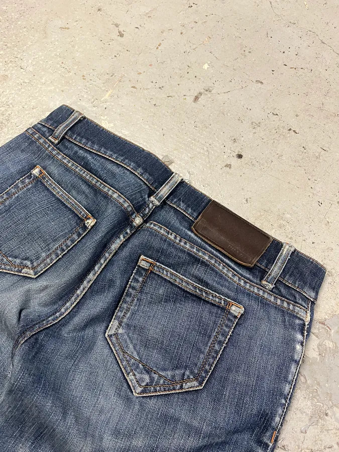 2000s Prada Blue Faded Denim Jeans dqeTniN 5