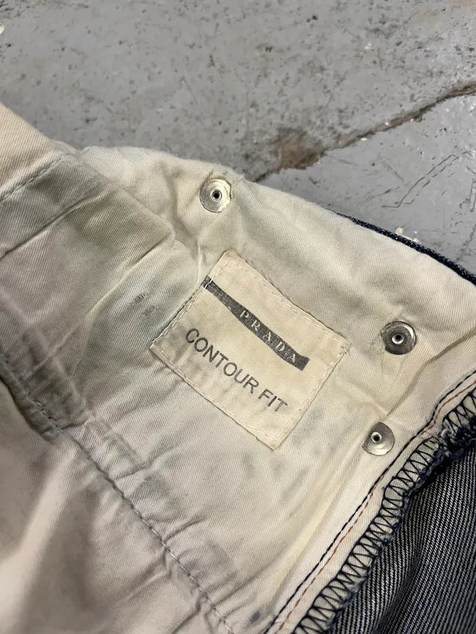 2000s Prada Blue Faded Denim Jeans dqeTniN 9