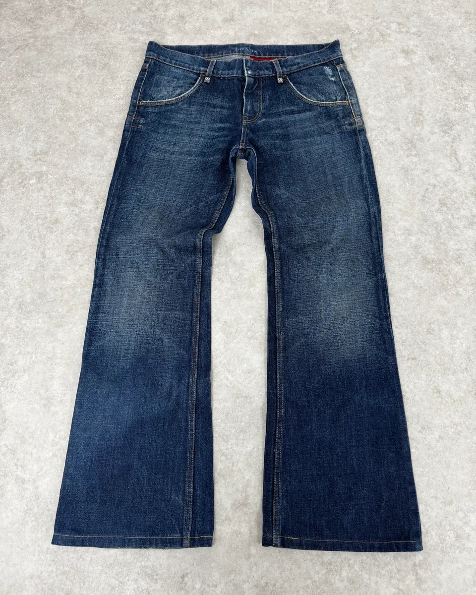 2000s Prada Blue Faded Denim Jeans gpdiTyX 0