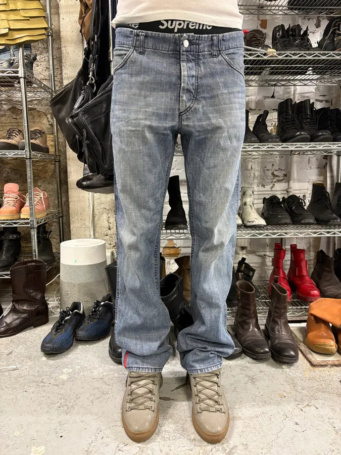 2000s Prada Blue Faded Denim Jeans (M) PStTtPo 1