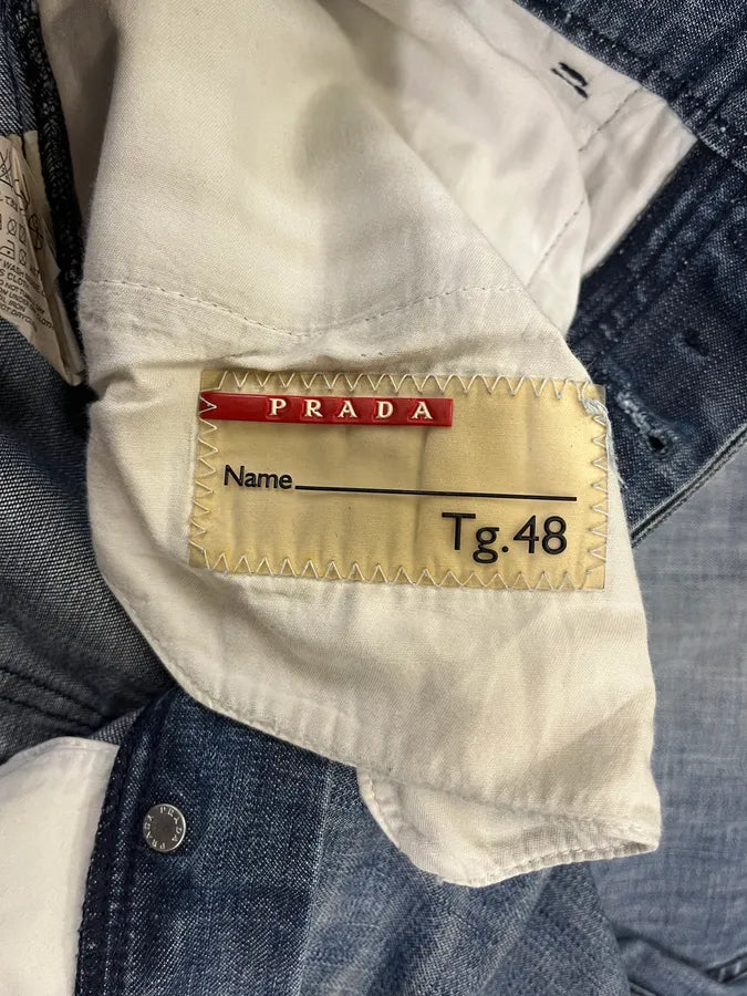 2000s Prada Blue Faded Denim Jeans (M) PStTtPo 10