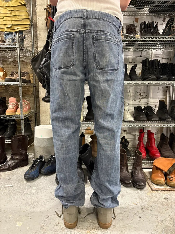 2000s Prada Blue Faded Denim Jeans (M) PStTtPo 2