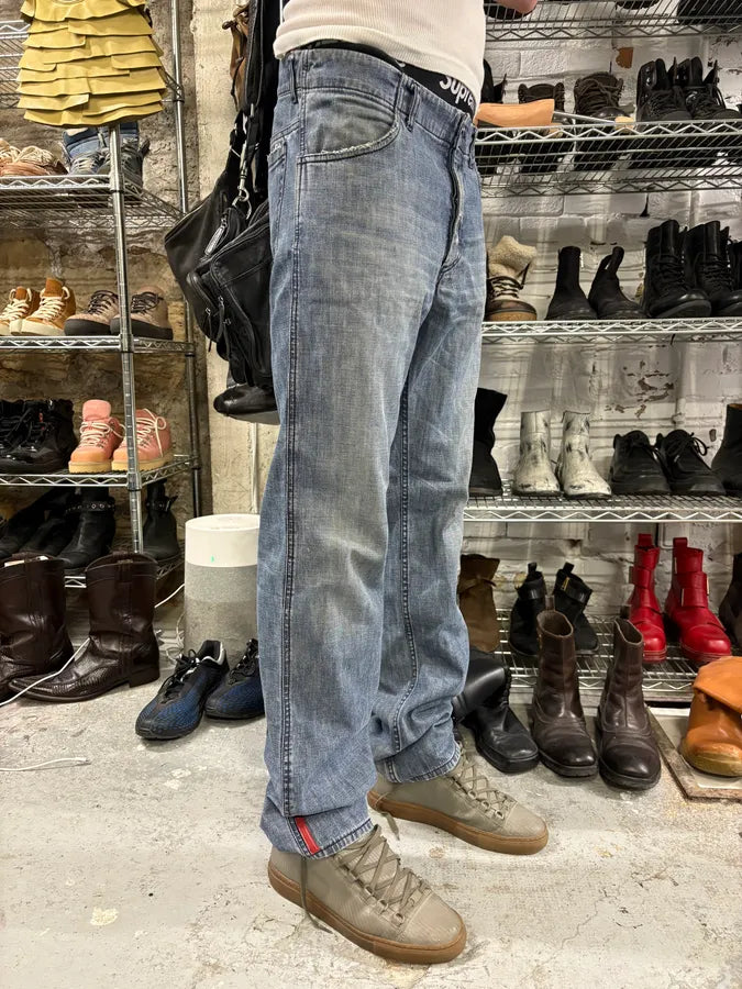 2000s Prada Blue Faded Denim Jeans (M) PStTtPo 3