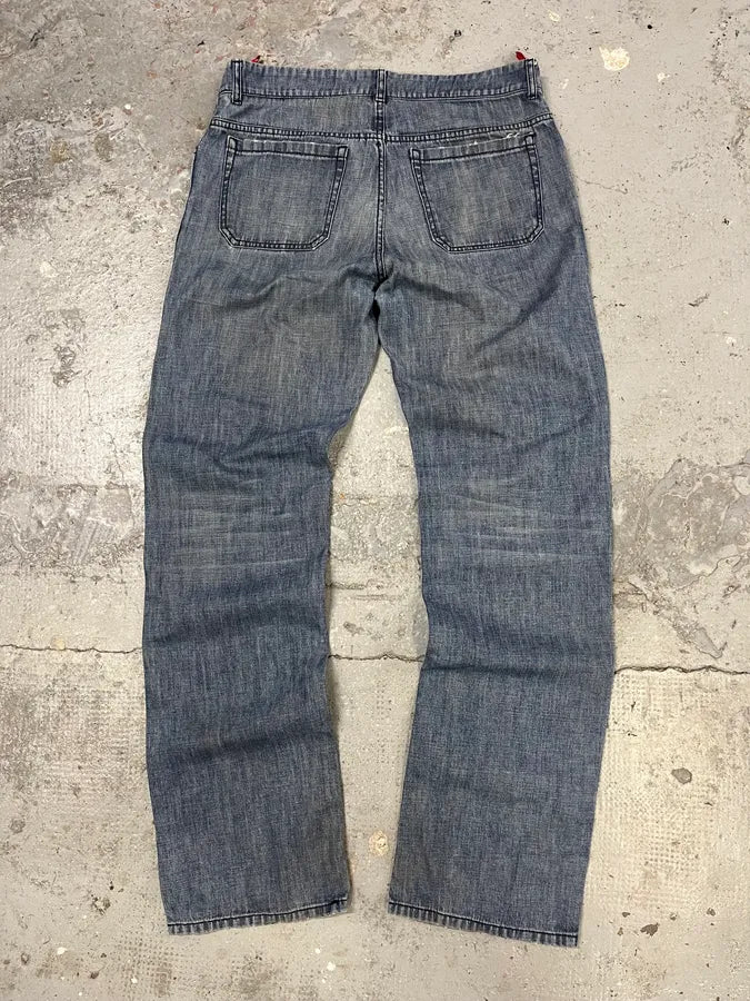 2000s Prada Blue Faded Denim Jeans (M) PStTtPo 6