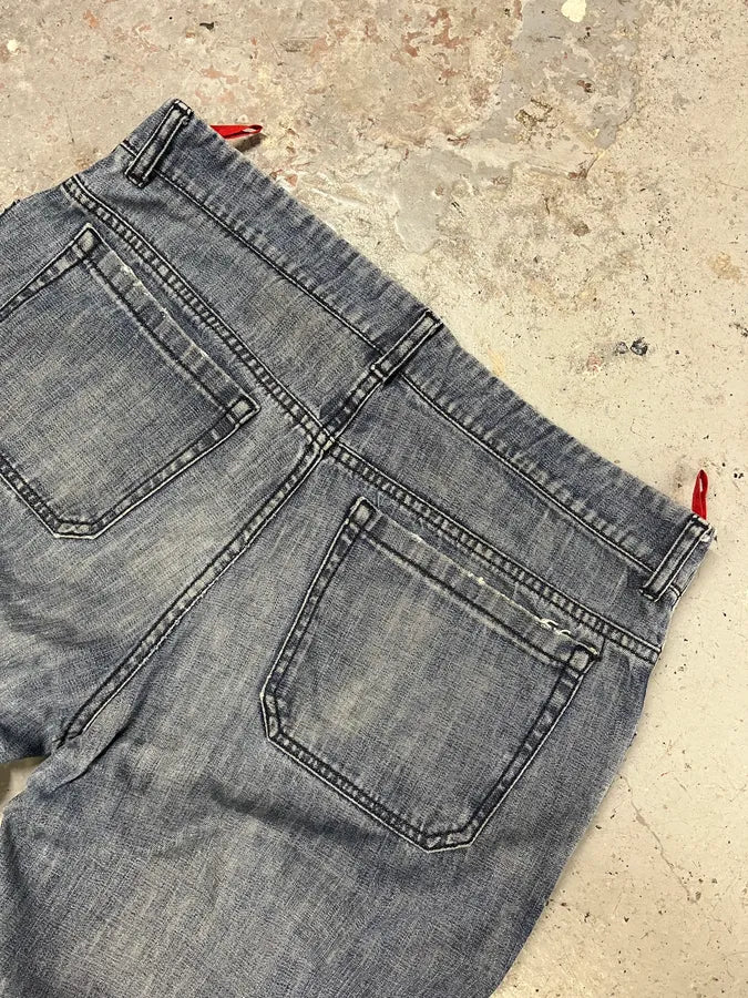 2000s Prada Blue Faded Denim Jeans (M) PStTtPo 7