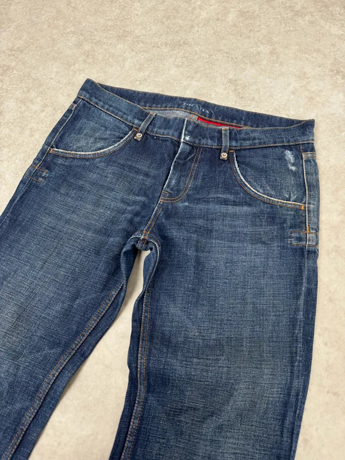 2000s Prada Blue Faded Denim Jeans gpdiTyX 5