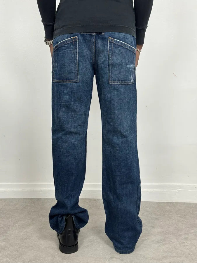 2000s Prada Blue Faded Denim Jeans gpdiTyX 3