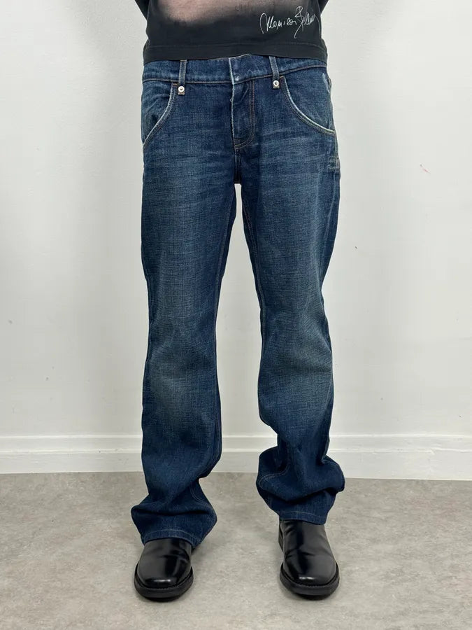2000s Prada Blue Faded Denim Jeans gpdiTyX 1