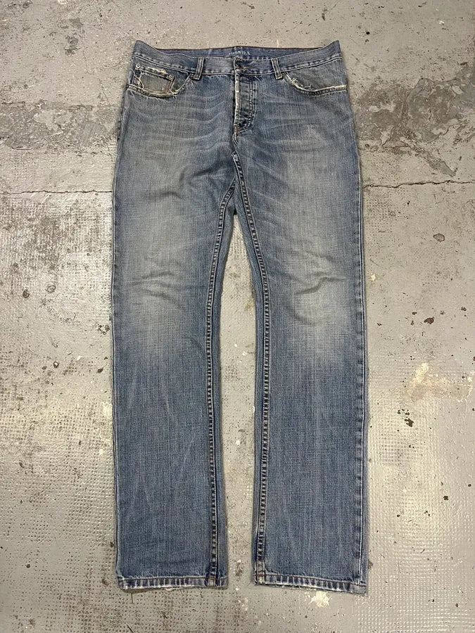 2000s Prada Blue Faded Denim Jeans xSLNrJE 0